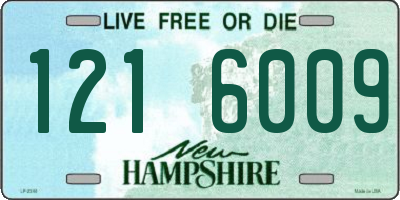 NH license plate 1216009