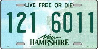 NH license plate 1216011
