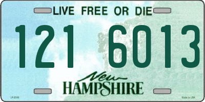 NH license plate 1216013
