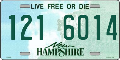 NH license plate 1216014