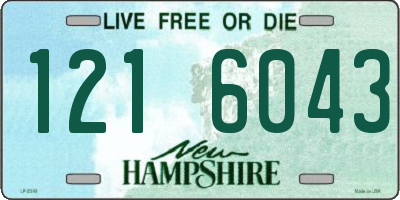 NH license plate 1216043