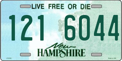 NH license plate 1216044