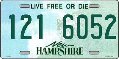 NH license plate 1216052