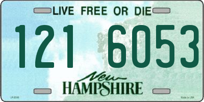 NH license plate 1216053