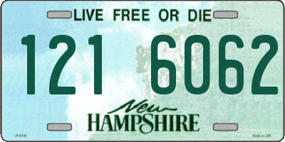 NH license plate 1216062