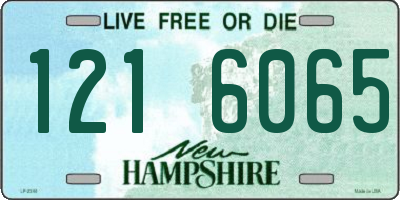 NH license plate 1216065