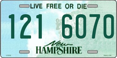 NH license plate 1216070