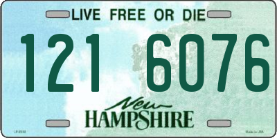 NH license plate 1216076