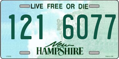 NH license plate 1216077