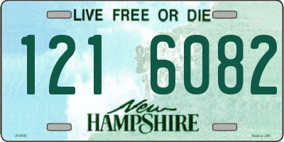 NH license plate 1216082