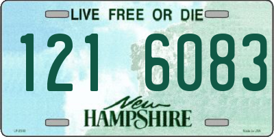 NH license plate 1216083