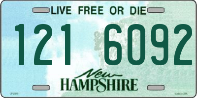 NH license plate 1216092