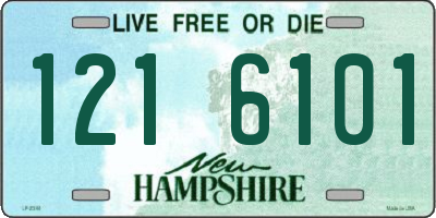 NH license plate 1216101