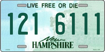 NH license plate 1216111