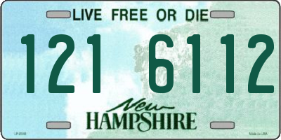 NH license plate 1216112