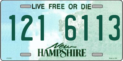 NH license plate 1216113