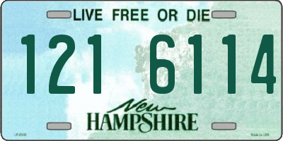NH license plate 1216114