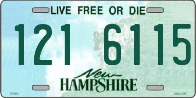 NH license plate 1216115