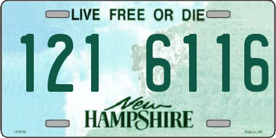 NH license plate 1216116