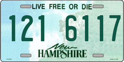 NH license plate 1216117