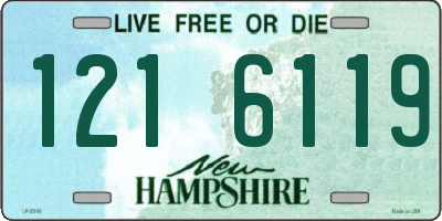 NH license plate 1216119