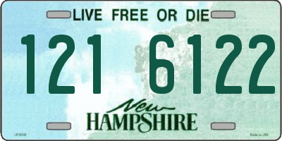 NH license plate 1216122