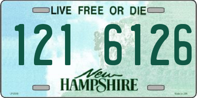 NH license plate 1216126