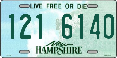 NH license plate 1216140