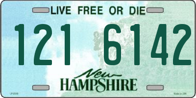 NH license plate 1216142