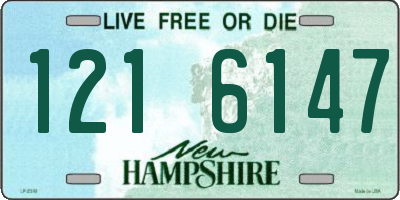 NH license plate 1216147