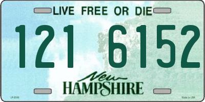 NH license plate 1216152