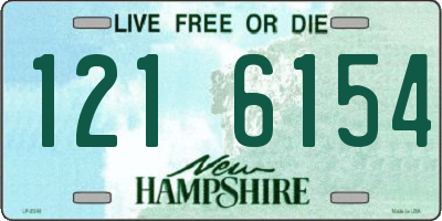 NH license plate 1216154