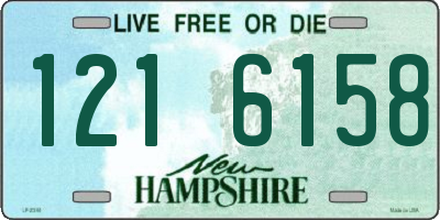NH license plate 1216158