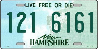 NH license plate 1216161