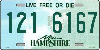 NH license plate 1216167