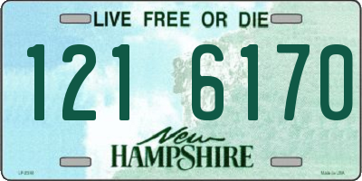 NH license plate 1216170