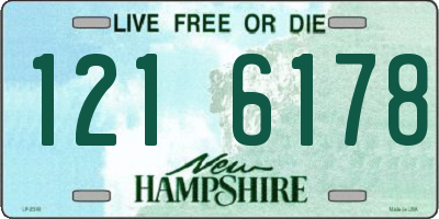NH license plate 1216178