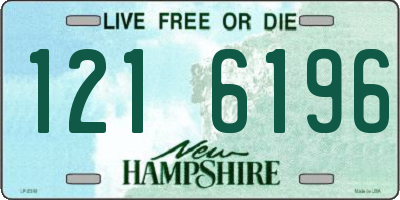 NH license plate 1216196