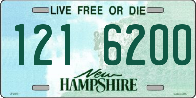 NH license plate 1216200