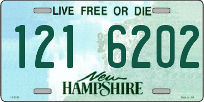 NH license plate 1216202