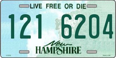 NH license plate 1216204