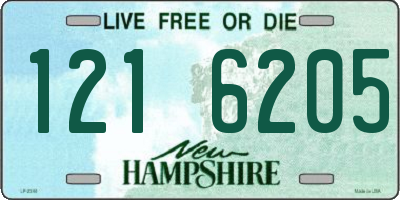 NH license plate 1216205
