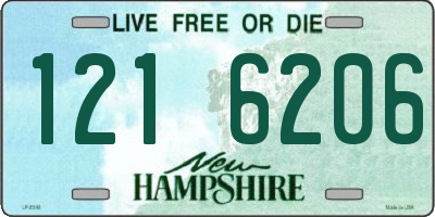NH license plate 1216206