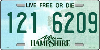 NH license plate 1216209