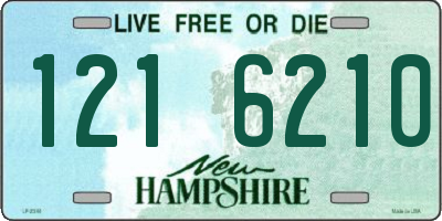 NH license plate 1216210