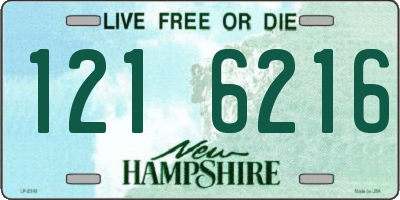 NH license plate 1216216