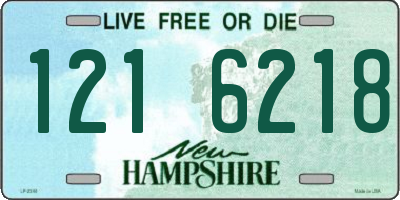 NH license plate 1216218