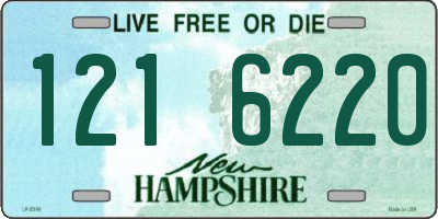 NH license plate 1216220