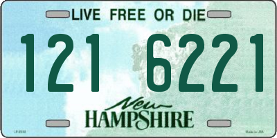 NH license plate 1216221