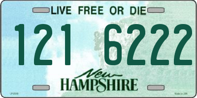NH license plate 1216222